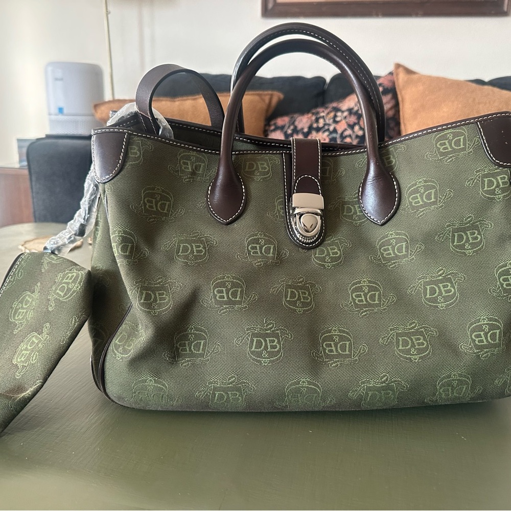 Dooney & Bourke Black and White Checkered Interior